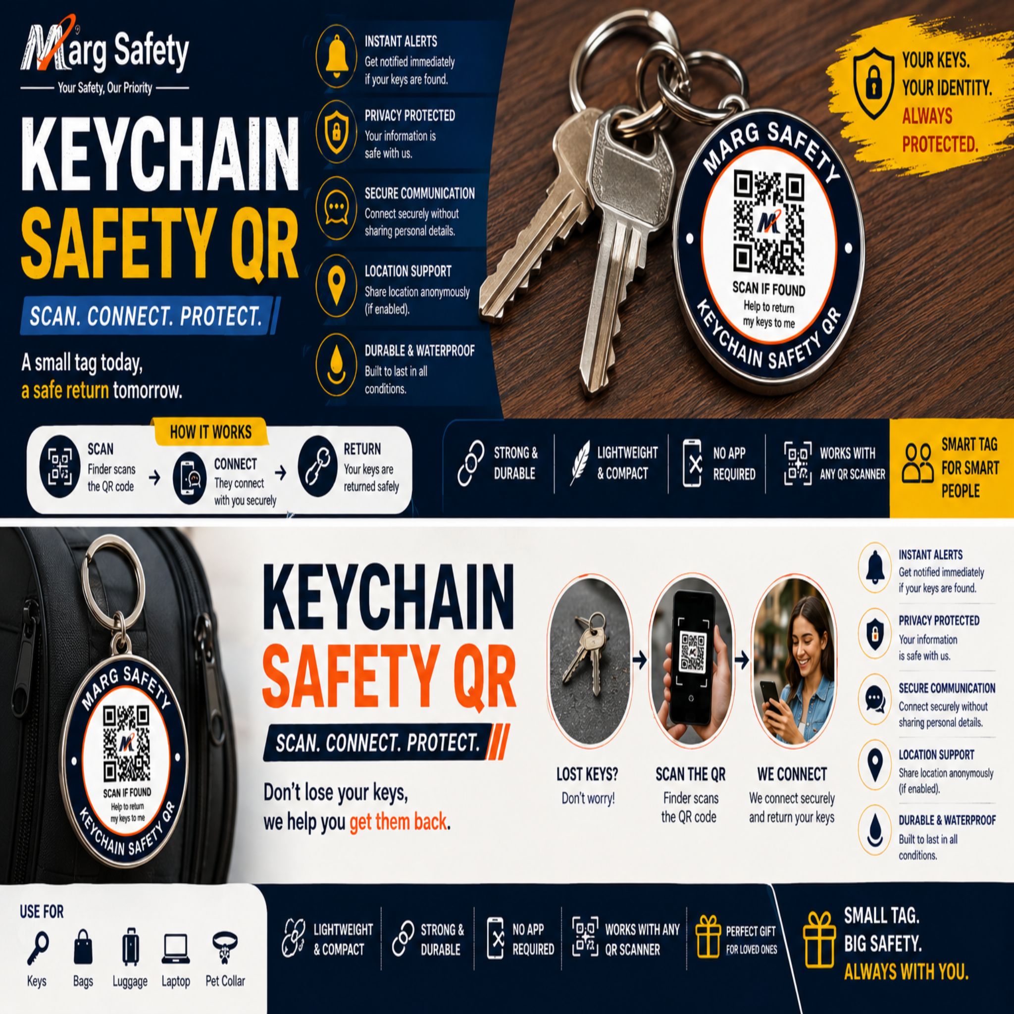 Keychain Safety QR: A Smart Way to Protect Your Keys and Everyday Belongings